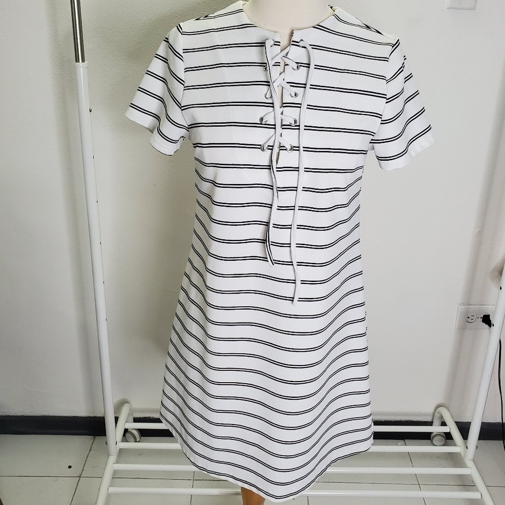 Stripes mini dress